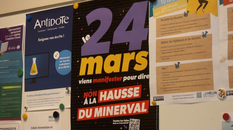 Hausse du minerval : des étudiants de la HELHa se mobilisent pour lutter contre cette augmentation