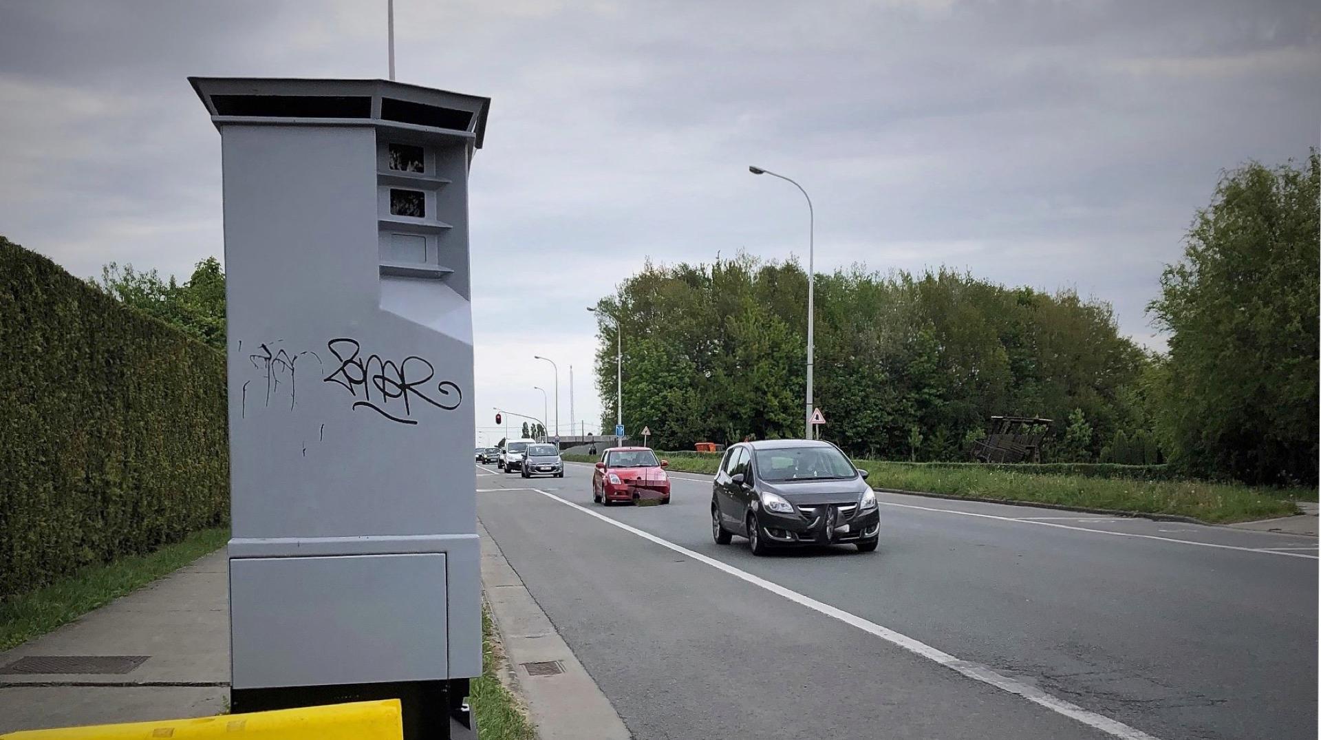 Le lidar à nouveau placé à l'avenue de Rheinfelden à Mouscron
