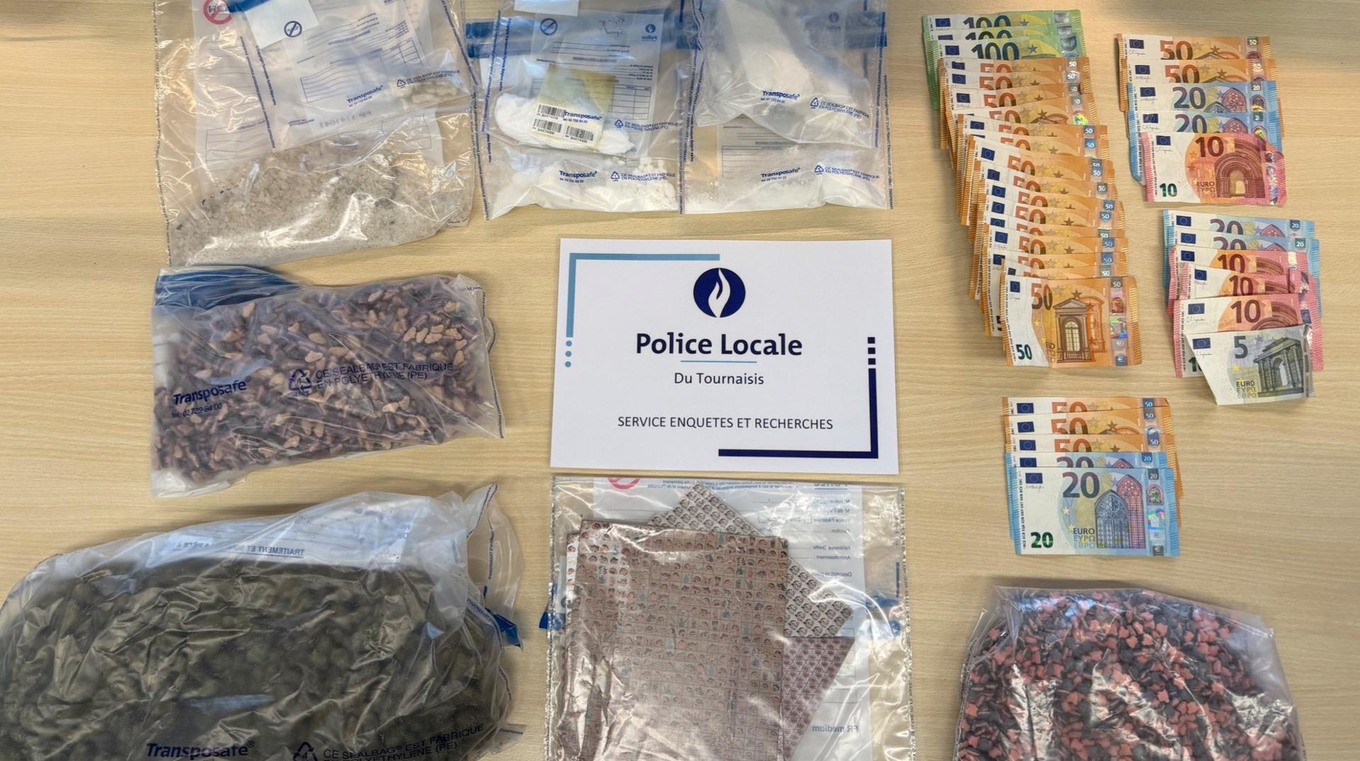 Importantes saisies de drogues et de cigarettes électroniques suite à des perquisitions dans le Tournaisis