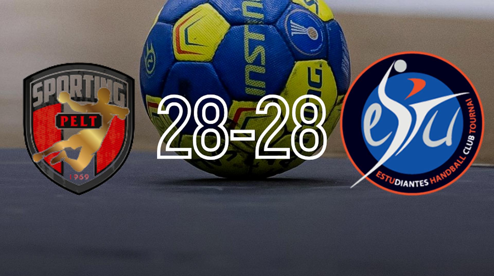 Handball D1 : égalité parfaite entre Pelt et Tournai (28-28)