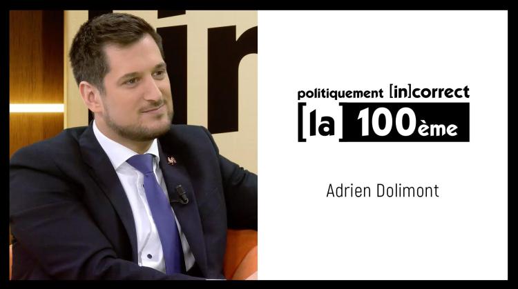 La 100e de Politiquement (in)correct avec Adrien Dolimont, ministre-président du gouvernement wallon (MR)
