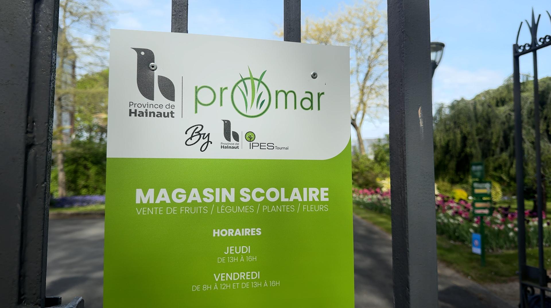 Tournai : l'école d'horticulture se dote d'un magasin Promar