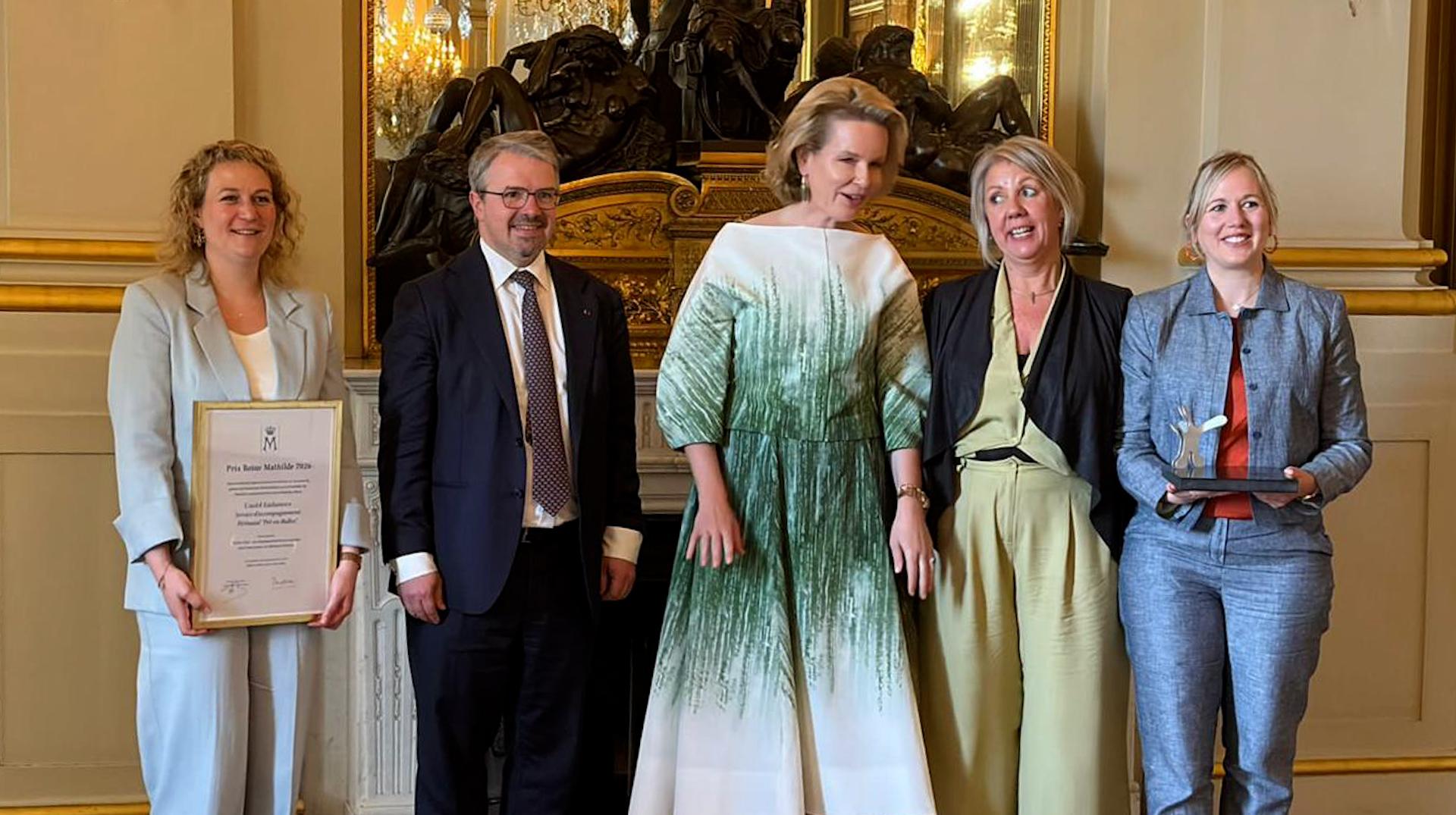 Le service d’accompagnement périnatal «Pré-en-bulles» reçoit le Prix Reine Mathilde 2026