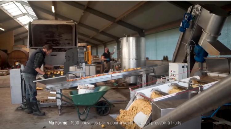 Ma Ferme émet de nouvelles part pour lancer un projet de pressoir