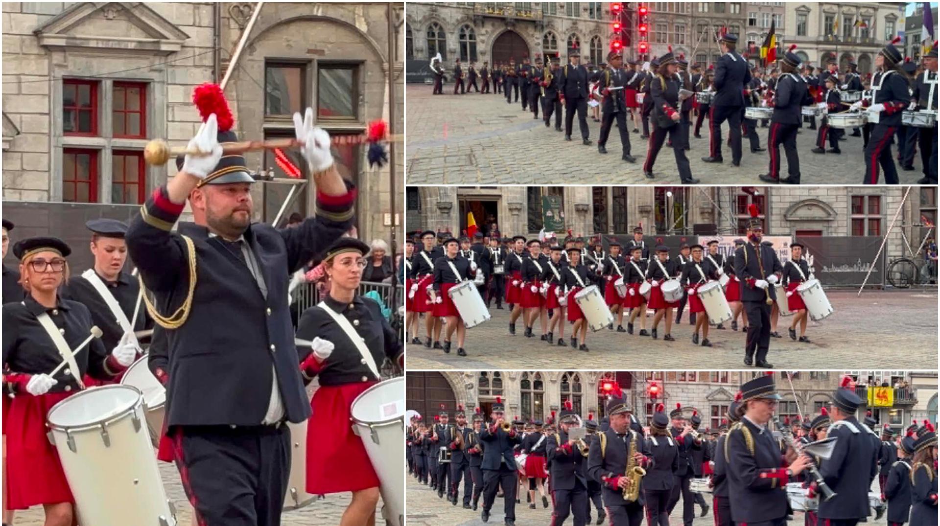 La Royale Union des Fanfares Saint-Cécile de Moulbaix-Ligne à l’honneur pour la clôture du Doudou