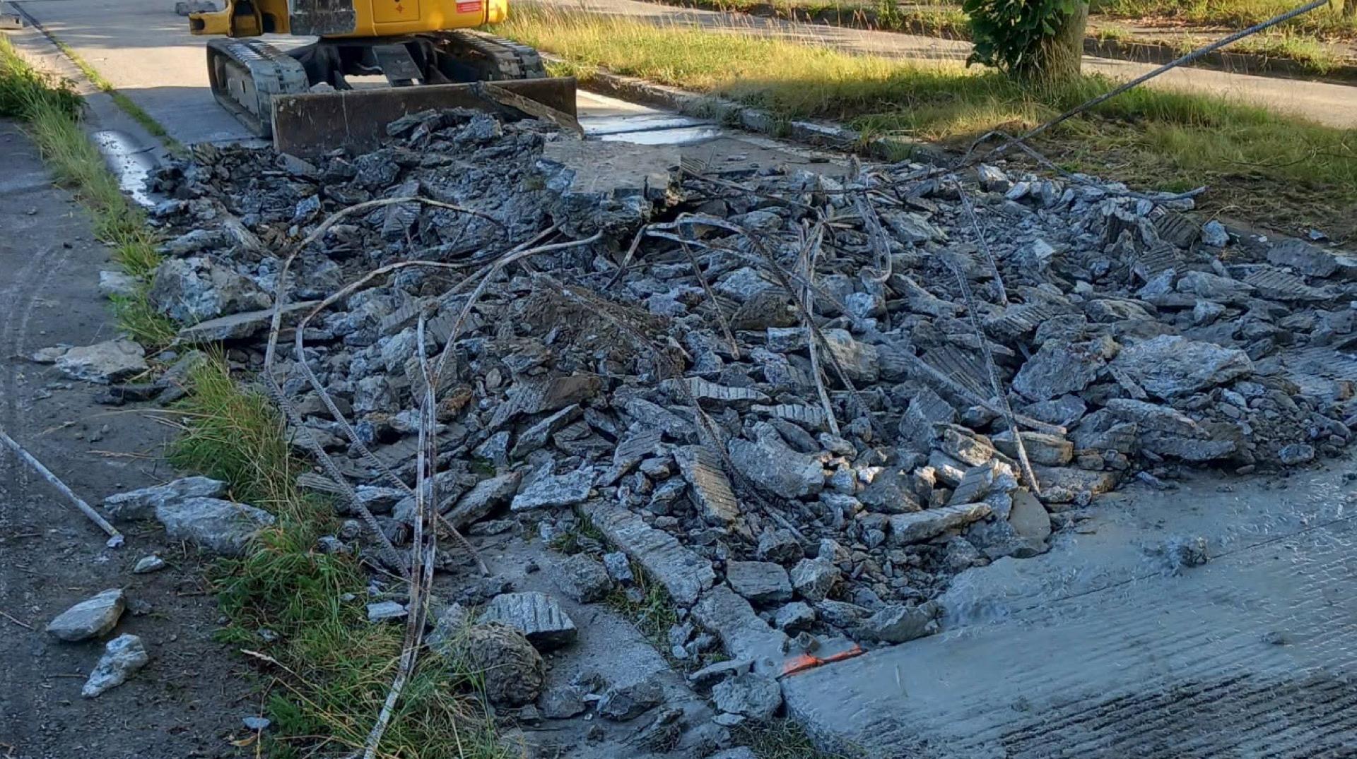 Rue Outre l’Eau à Péruwelz : circulation perturbée après un soulèvement de voirie dû à la chaleur