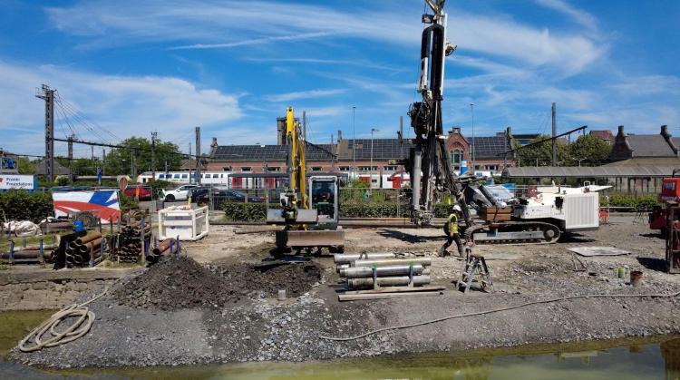 Revitalisation de l'arrière de la gare d'Ath : les travaux de la halte nautique ont débuté