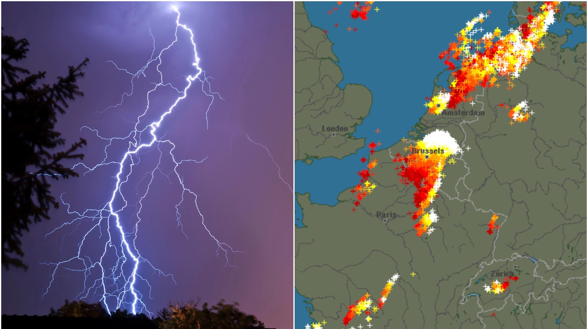 Orages : plus de 1.500 impacts de foudre en Hainaut durant la nuit, la Wallonie picarde épargnée