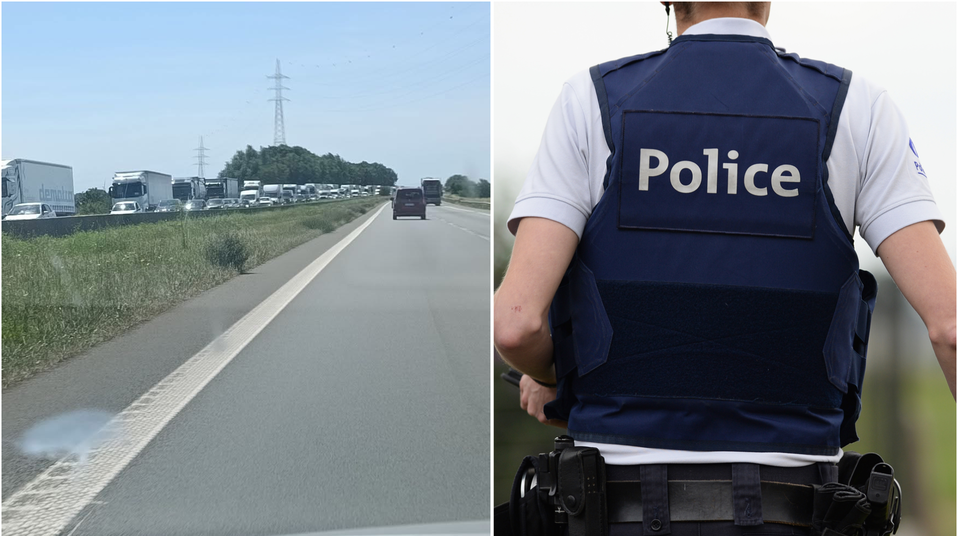 Estaimpuis : importants ralentissements sur l’E403 après un accident entre poids lourds