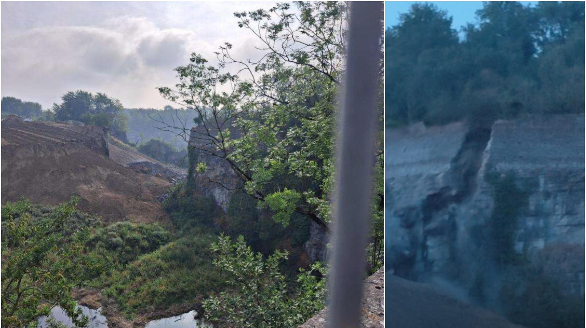 Gaurain-Ramecroix : une paroi rocheuse s’effondre au cœur des carrières Vélorie, un riverain a filmé la scène