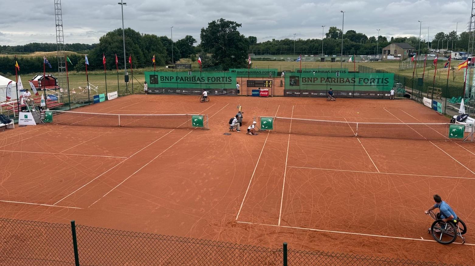 Tennis en fauteuil : premiers échanges au Belgian Open