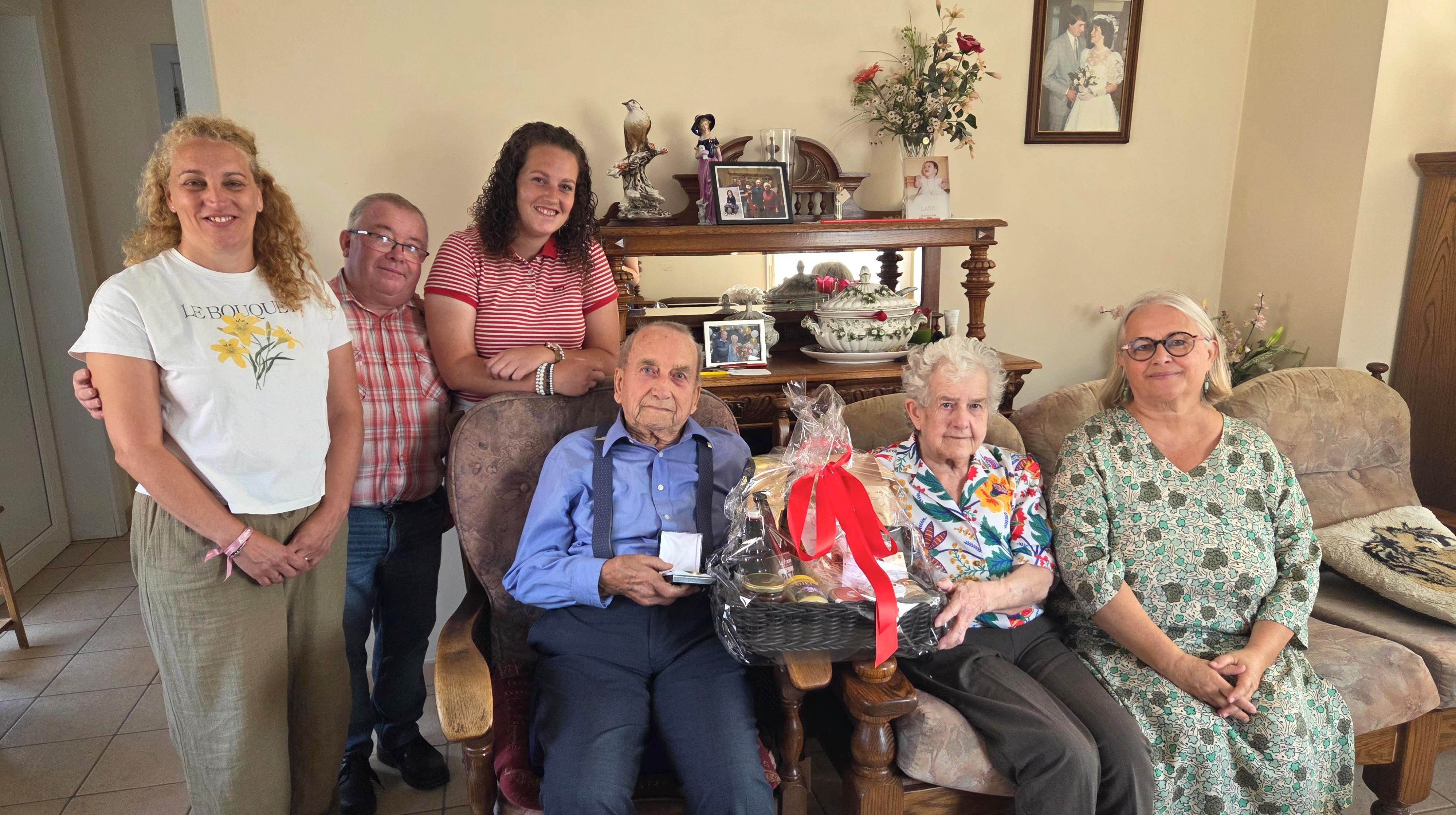 Dergneau : 65 ans de mariage pour Marie-Thérèse Desmet et Raoul Dubart