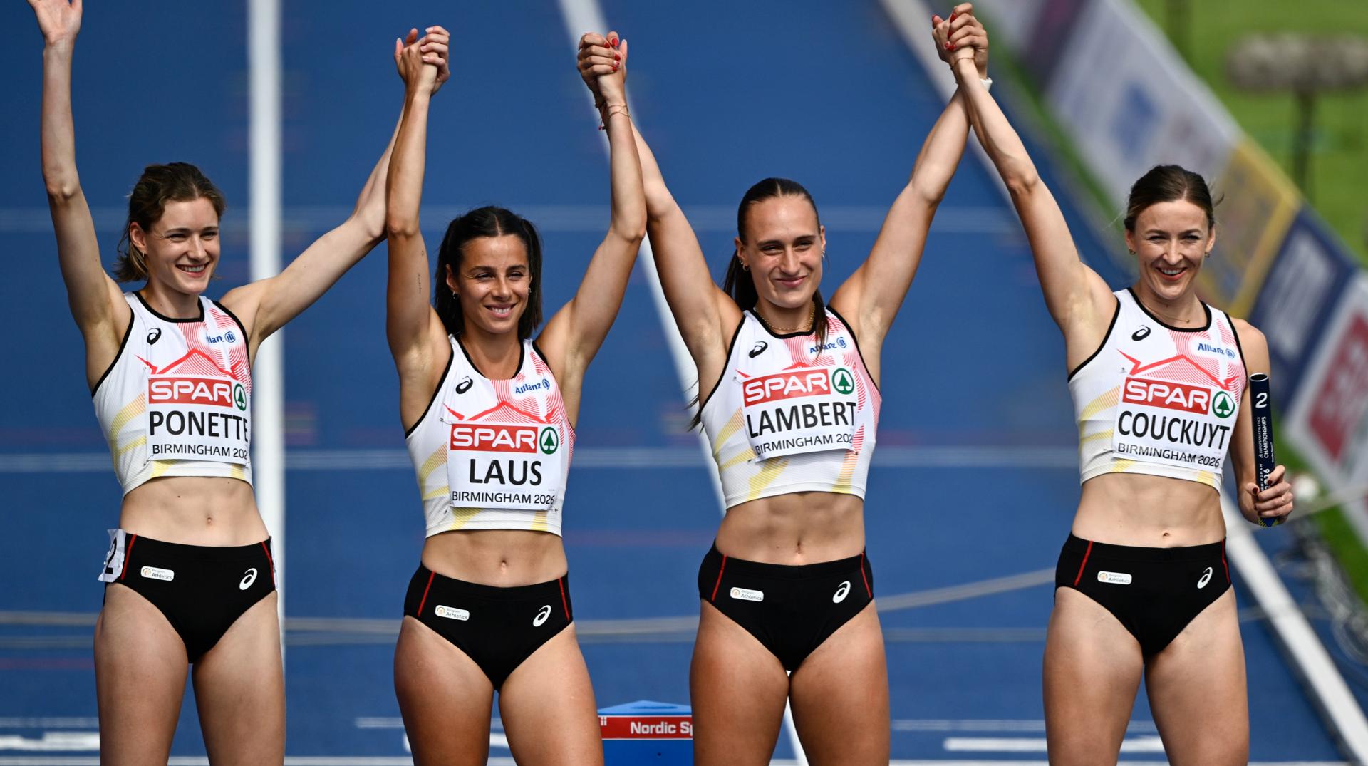 Athlétisme : Kylie Lambert et Camille Laus qualifiées pour la finale du 4x400 m avec les Belgian Cheetahs