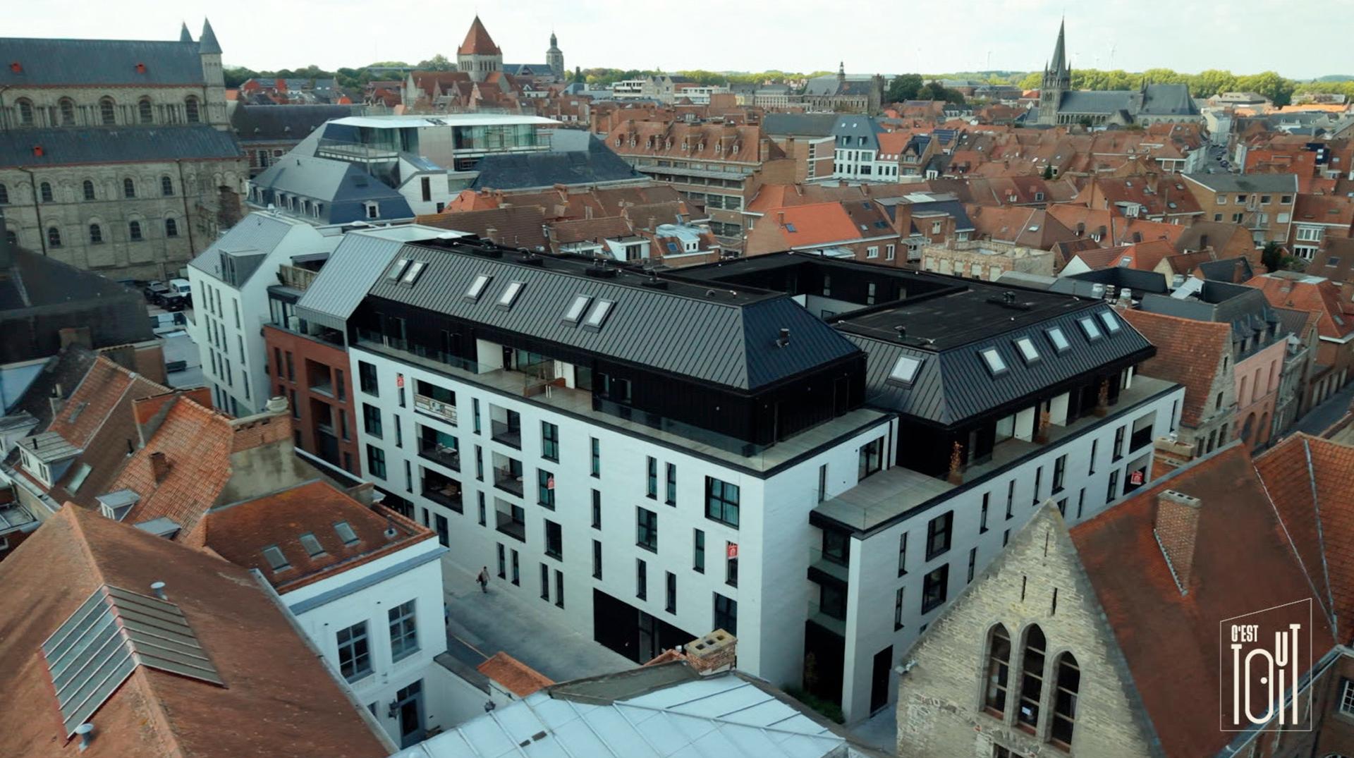 C'est tout toit à la Résidence du 7e Art, l'ancien Multiscope Palace à Tournai