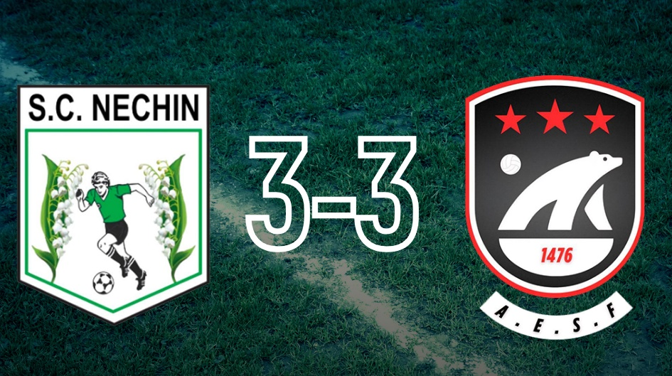 Football D3 FFA: une valeureuse équipe de Néchin arrache un bon partage pour sa première à domicile