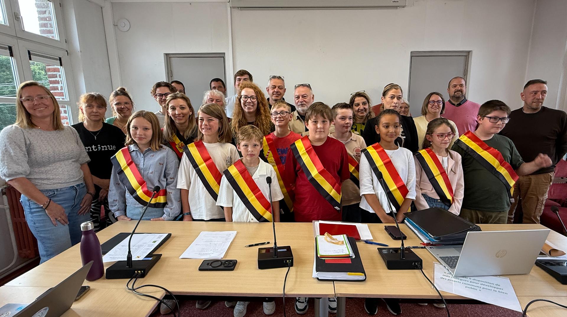 Les jeunes membres du conseil communal des enfants de Brunehaut ont prêté serment