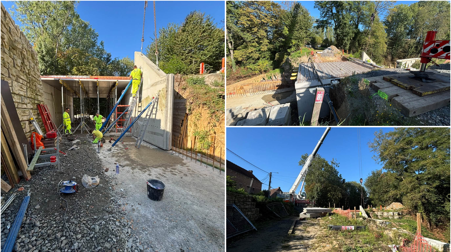 Ellezelles : une nouvelle étape franchie sur le chantier du pont du Beaufaux