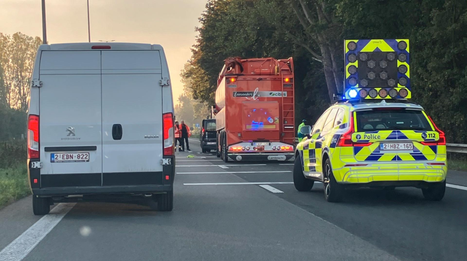Accident sur l’E403 à hauteur de Marquain : d’importants embarras de circulation vers Tournai