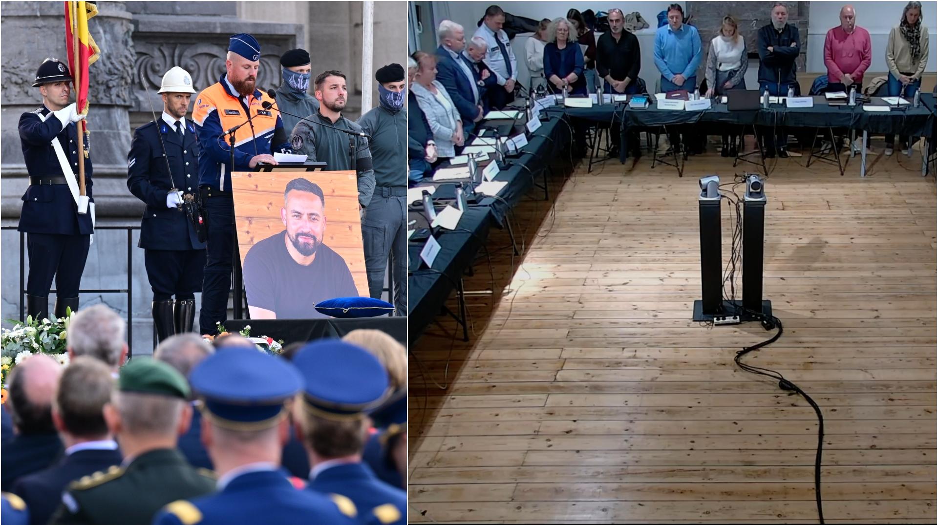 Comines-Warneton : une minute de silence au conseil communal en hommage au policier Nordine El Talbi
