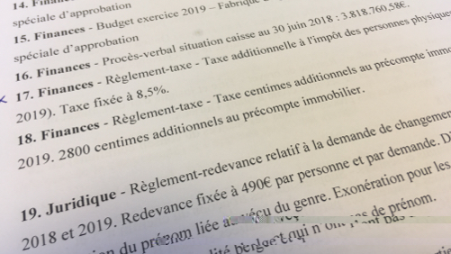 Les taxes restent inchangées à Péruwelz