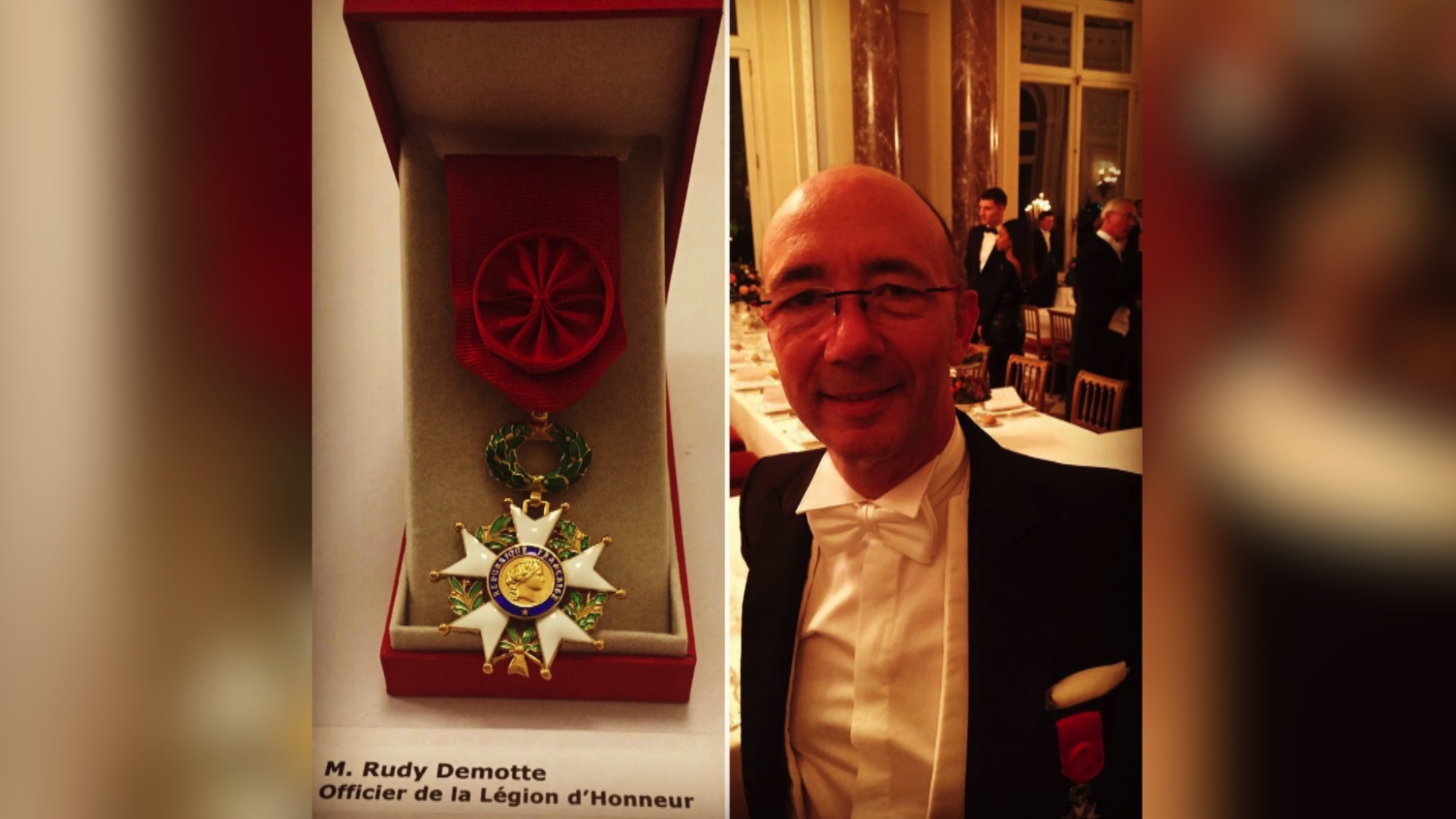 Rudy Demotte fait officier de la légion d'honneur