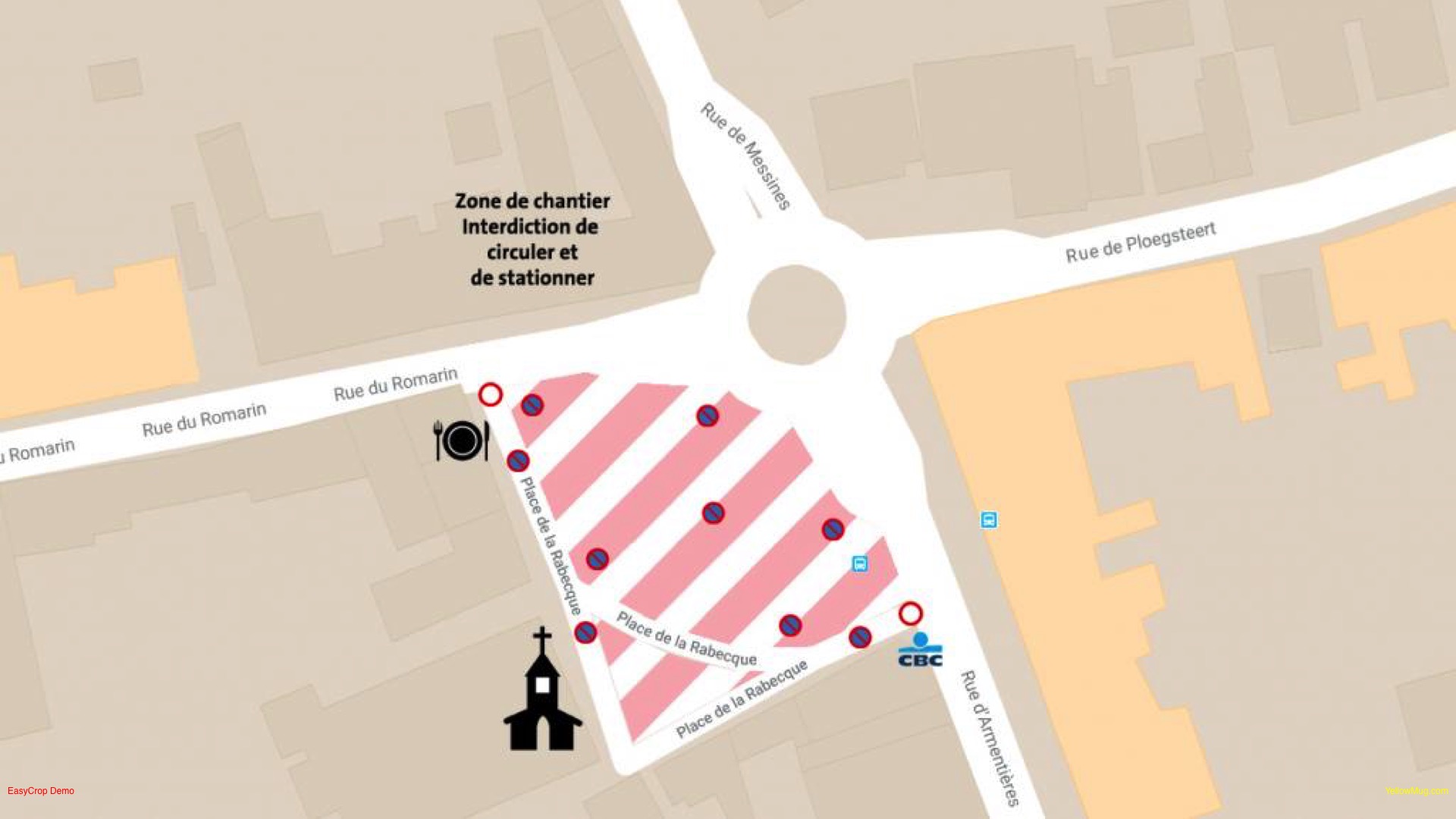Démarrage des travaux sur la place de la Rabecque à Ploegsteert