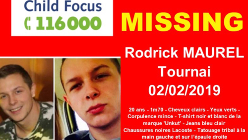 Avis de disparition: avez-vous vu Rodrick Maurel (20 ans)?