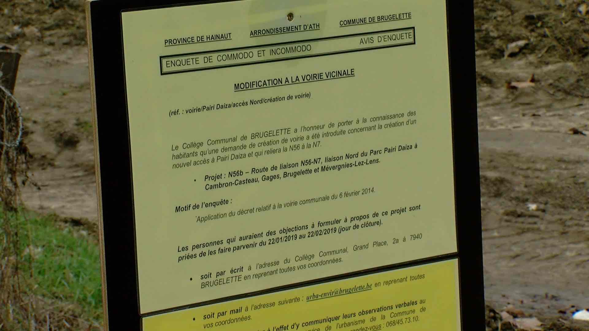 N56B : plus de 2000 réactions suite à l'enquête publique