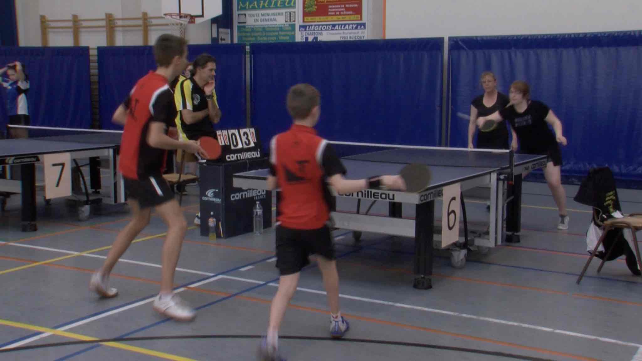 Tennis de table un record de Belgique à Huissignies