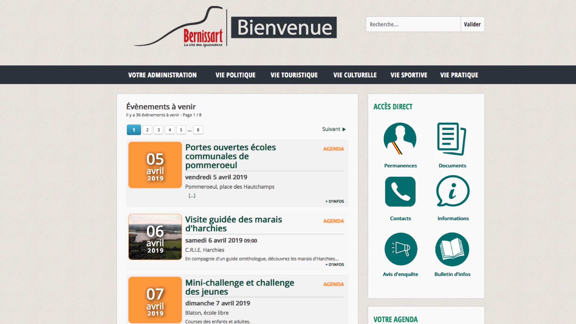 La ville de Bernissart se dote d’un nouveau site Internet
