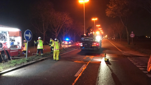 Violente embardée sur la route express
