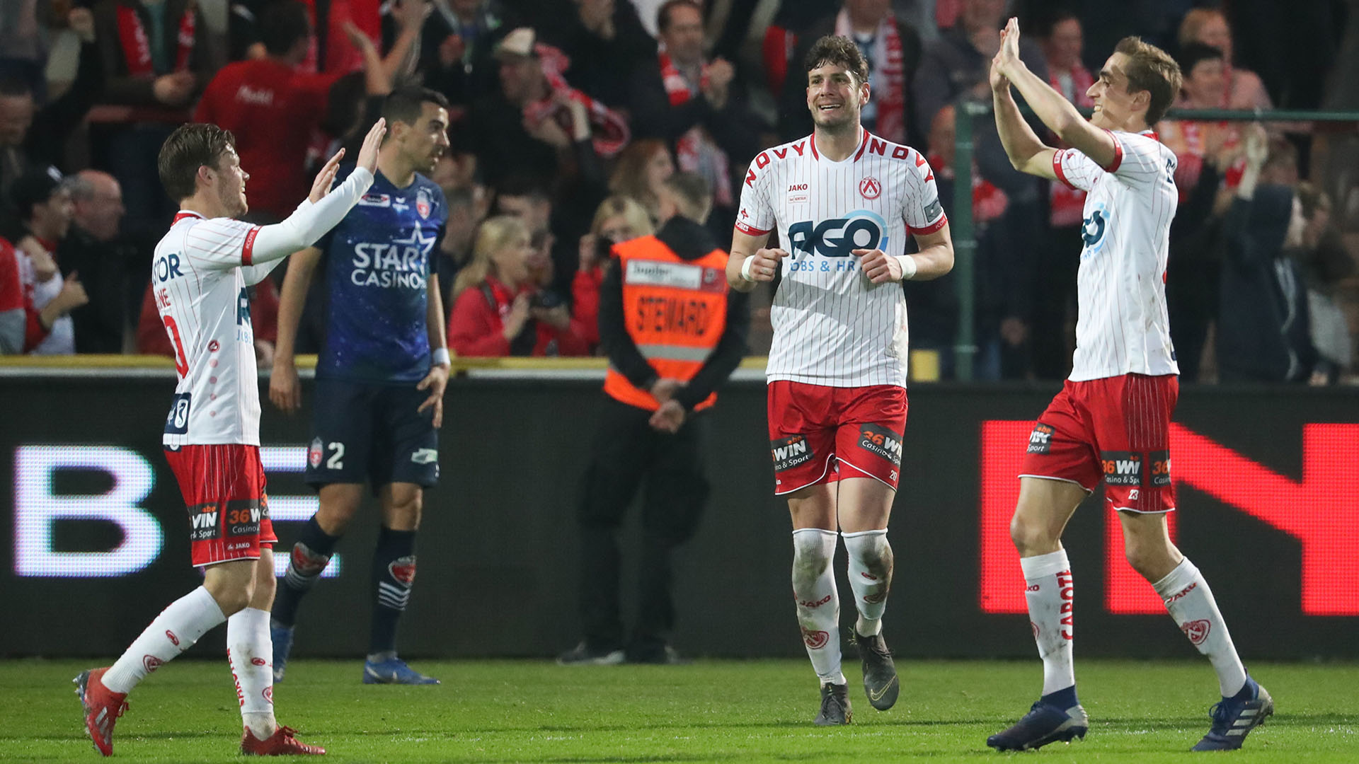 L'Excel Mouscron s'incline à Courtrai en ouverture des Playoffs 2