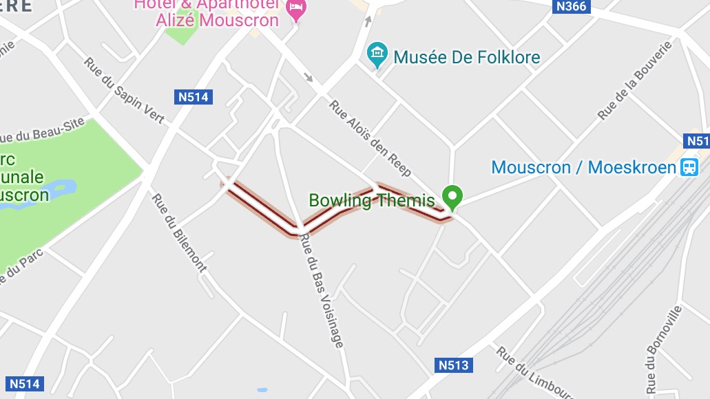 A partir du 8 mai, la circulation sera modifiée aux alentours de la rue du Midi à Mouscron