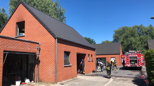 Une maison inhabitable après un incendie à la rue des Platanes à Bernissart