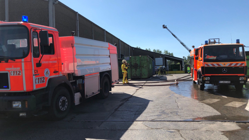 Incendie sans gravité chez Suez à Estaimpuis
