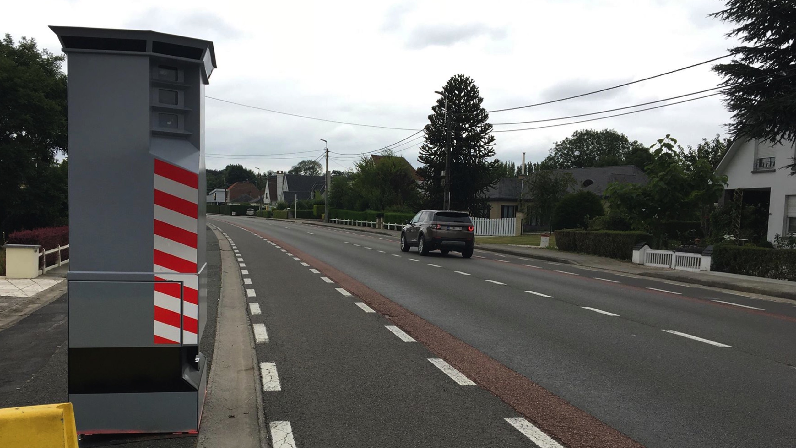 Un lidar installé au boulevard des Canadiens à Dottignies
