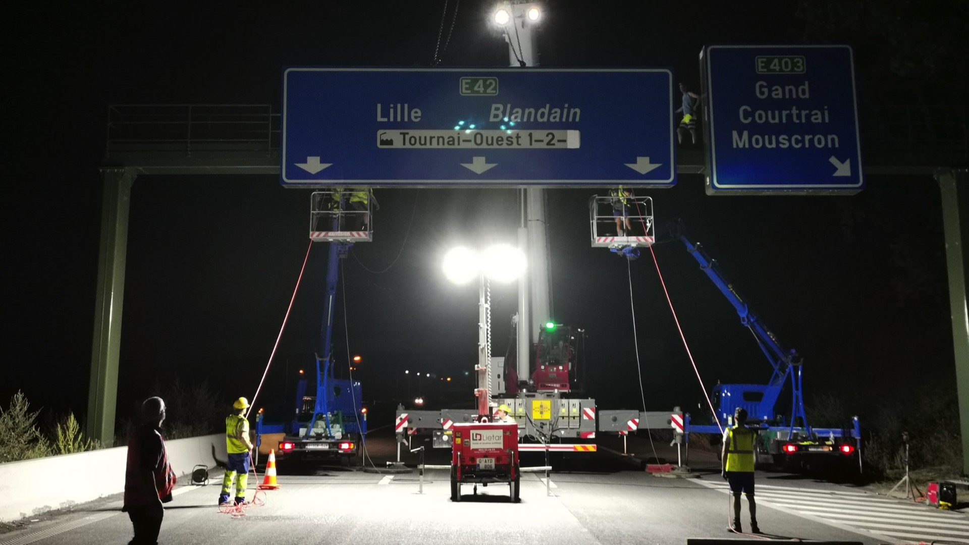 L'autoroute A8 fermée à la circulation durant 4 nuits à hauteur de Froyennes
