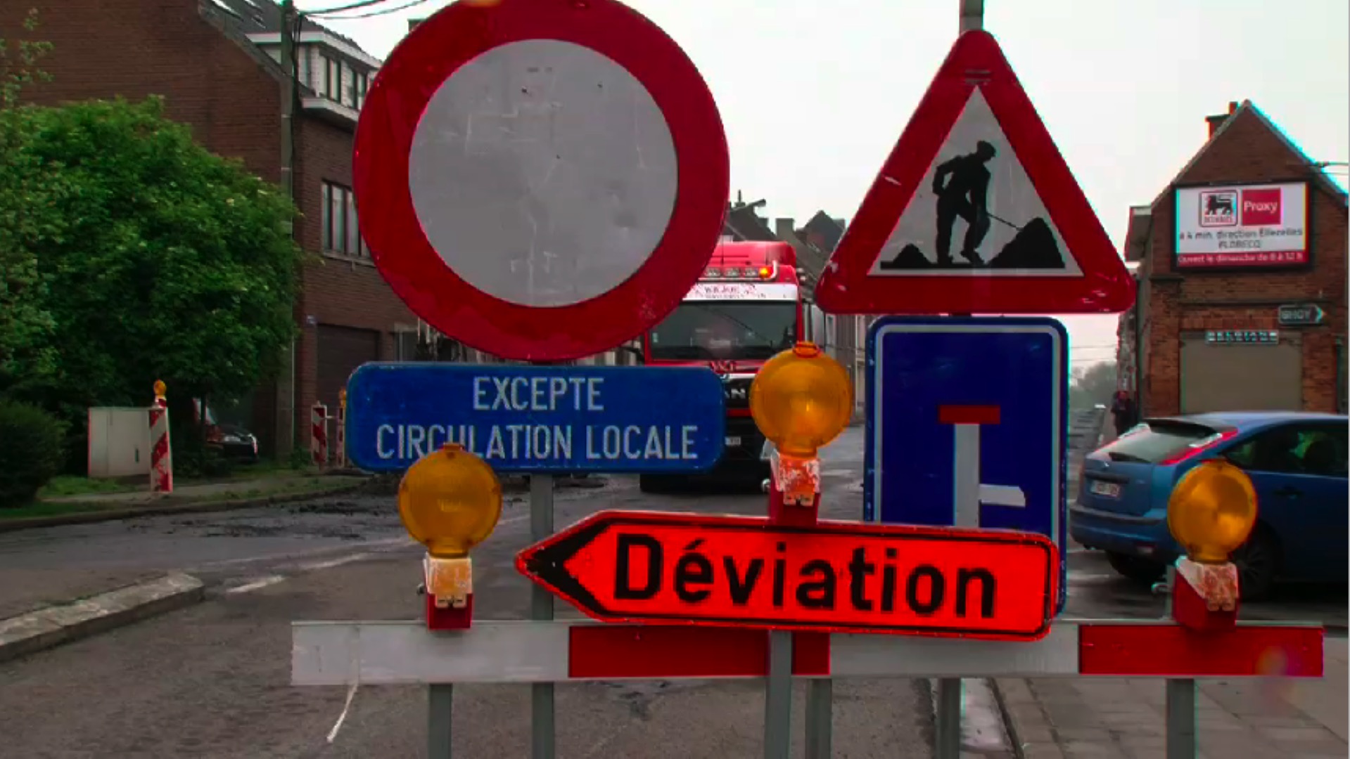 Importants travaux le long de la RN60 entre Anvaing et Dergneau