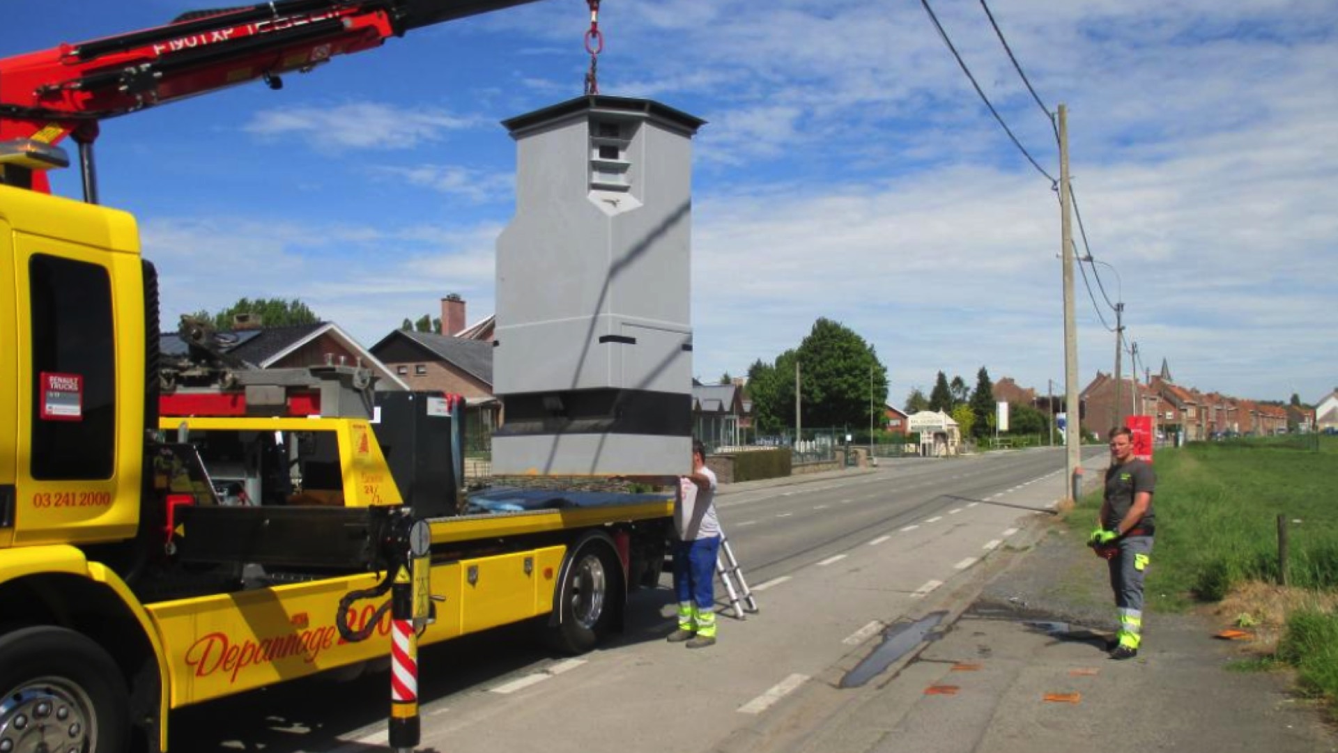 Le lidar sera installé ce lundi le long de la RN58 à Comines-Warneton