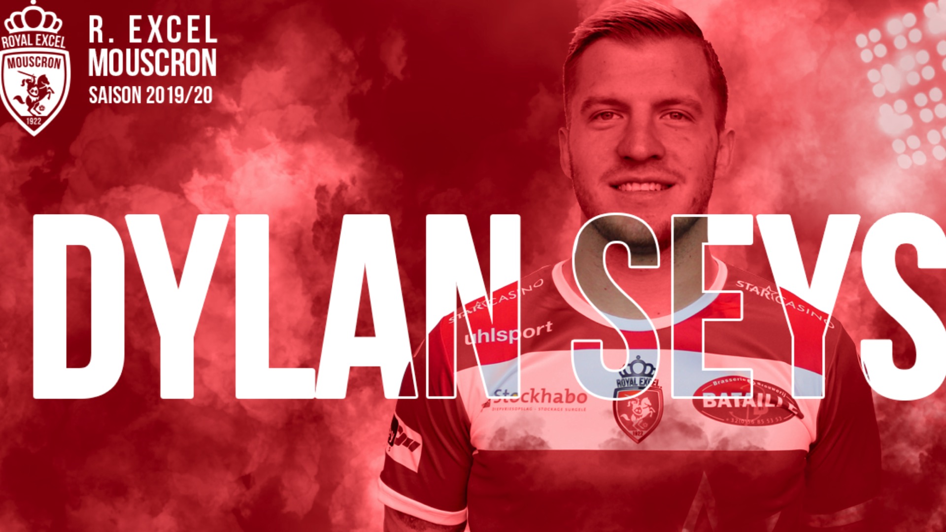 Dylan Seys signe un contrat jusqu'en juin 2021 à l'Excel Mouscron