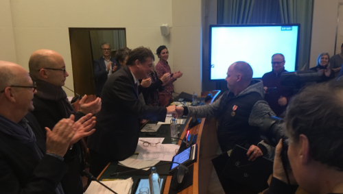 Tournai: Jean-Claude Rapaille et Philippe Foucart mis à l'honneur lors du conseil communal