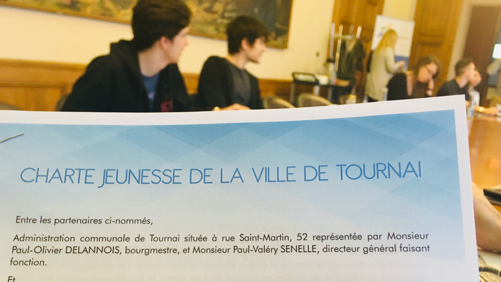 La charte jeunesse de la ville de Tournai signée