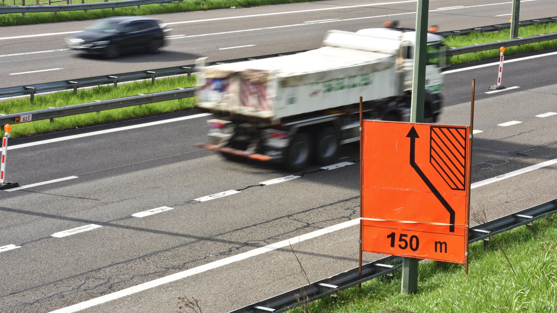 E42/A8 : changement des conditions de circulation sur le chantier de création d’un giratoire à la sortie n° 35 « Blandain/Hertain »