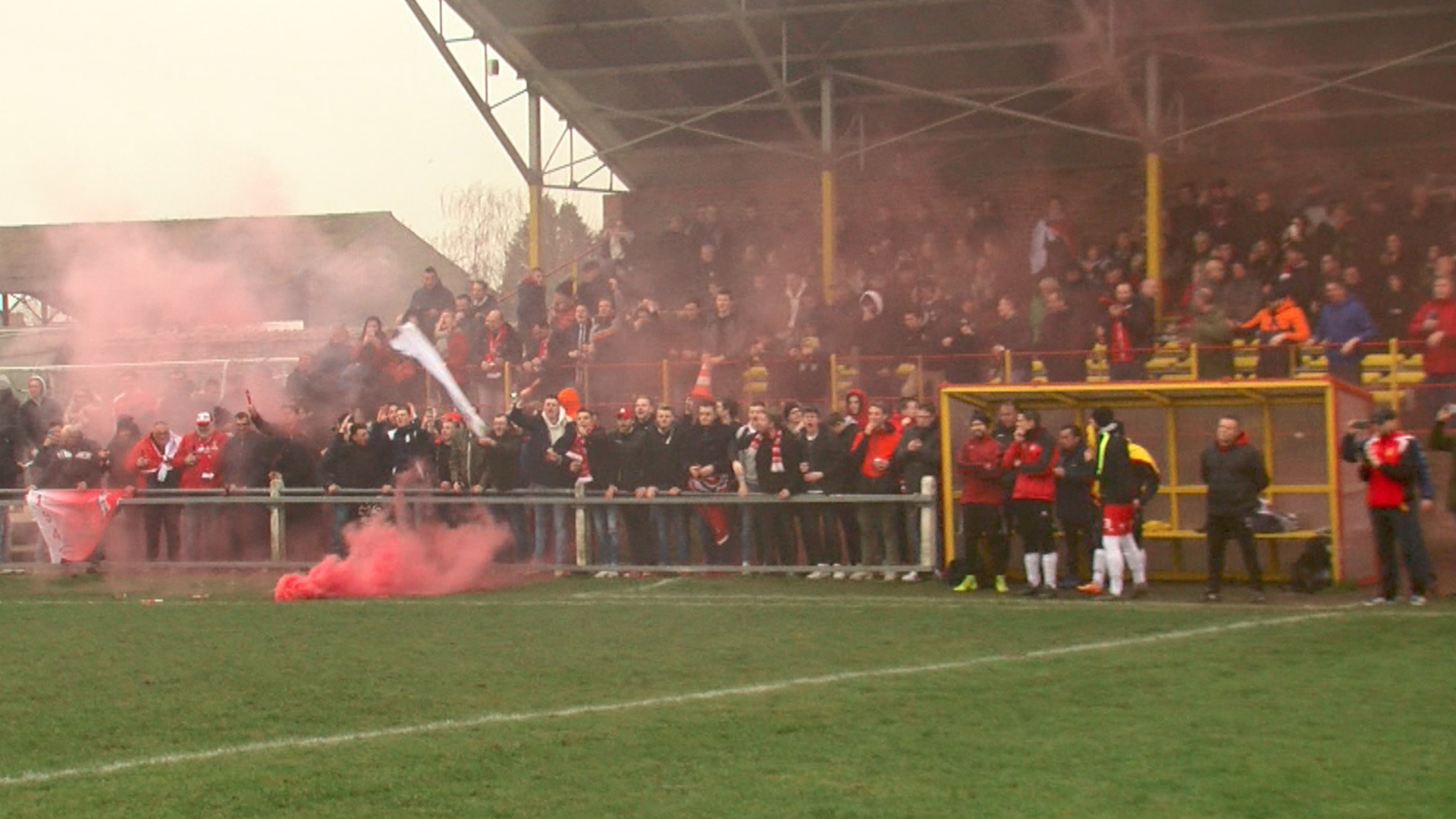 Fin de match agitée à Beloeil - Luingne en coupe du Hainaut