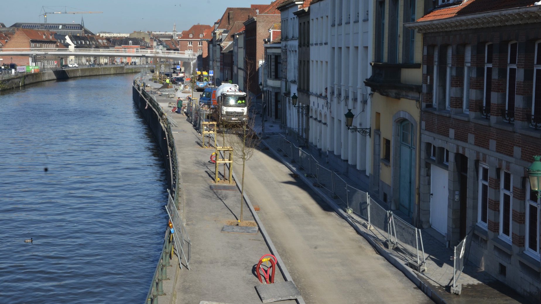 Tournai: les chantiers de modernisation de la traversée de la ville à l'arrêt