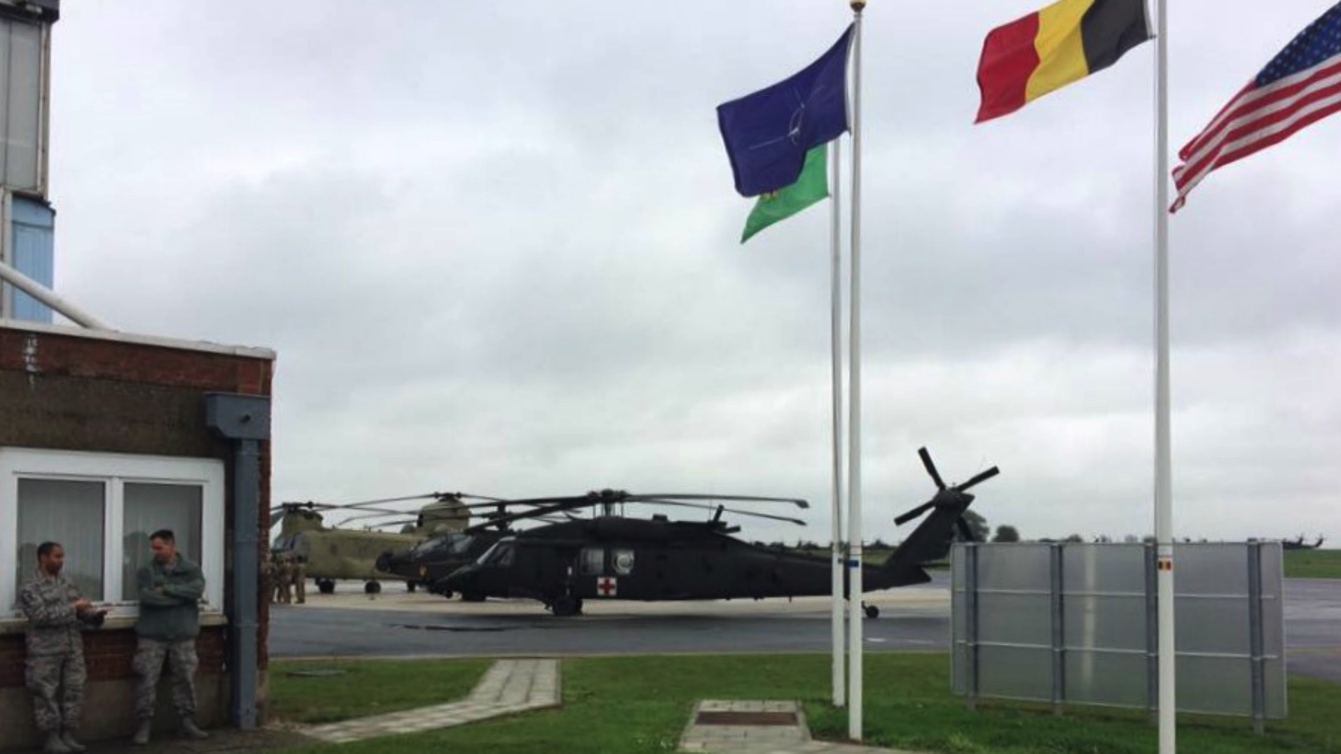 Base aérienne de Chièvres : des exercices de pilotage sont en cours