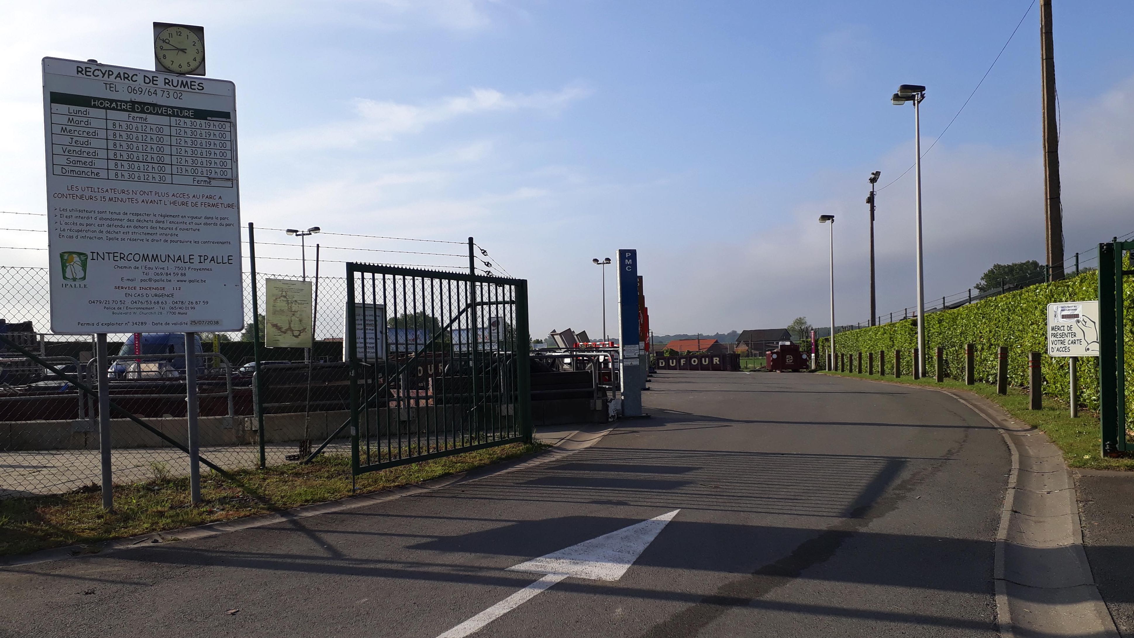 Le recyparc de Rumes rouvrira ce jeudi
