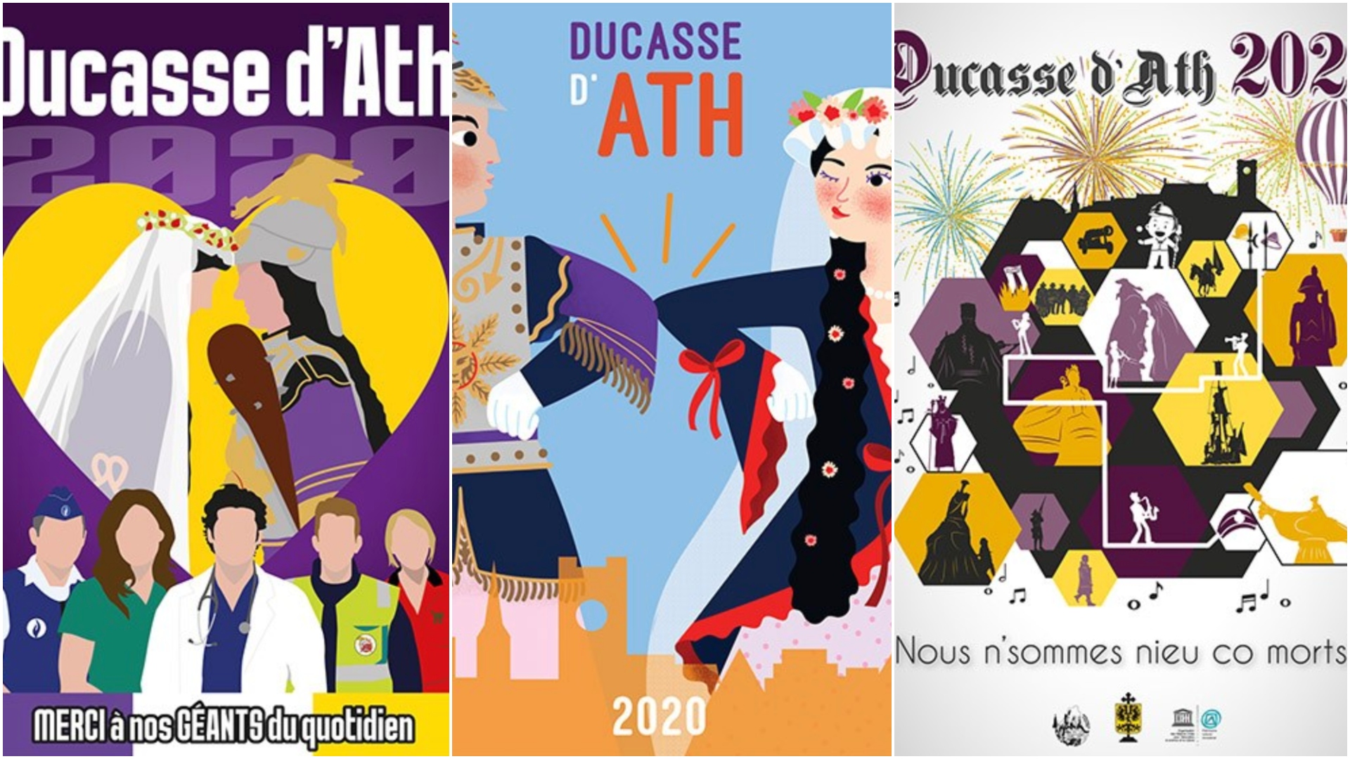 Malgré l'annulation, choisissez l'affiche de la ducasse d'Ath 2020