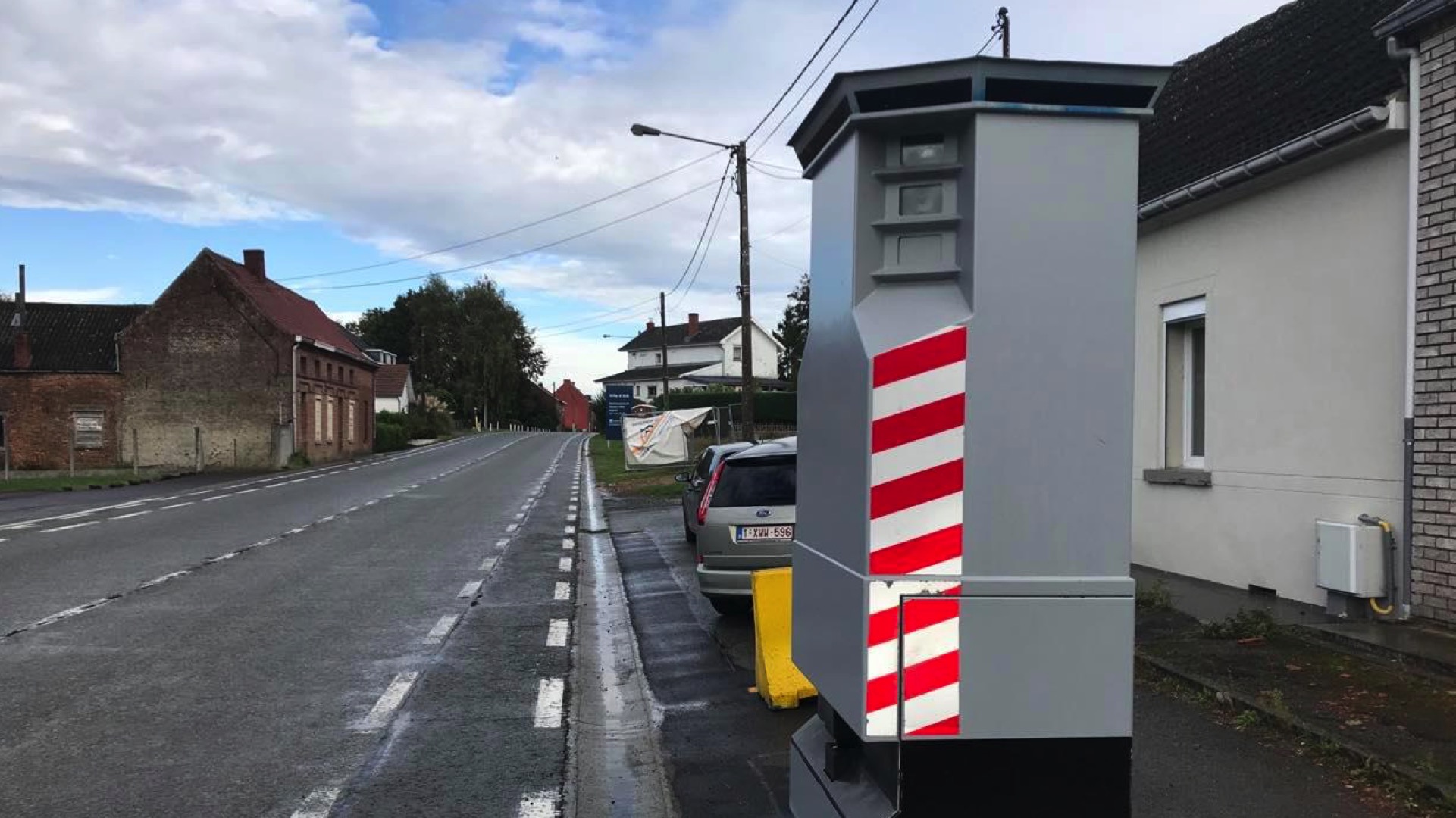 Un Lidar installé à la chaussée de Valenciennes à Irchonwelz