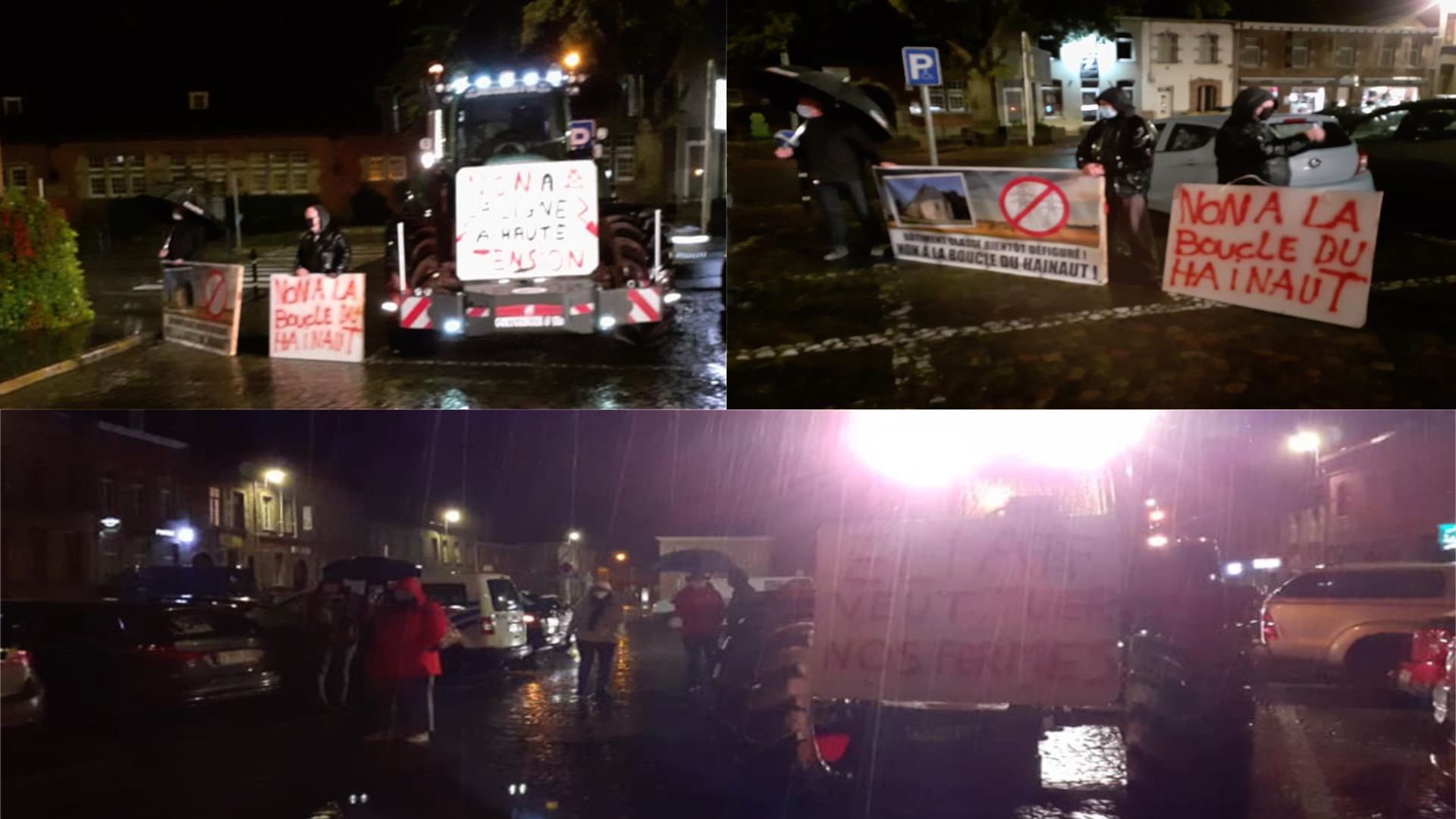 Nouvelle manifestation du CoCiCo chièvrois à l’encontre du projet « Boucle du Hainaut »